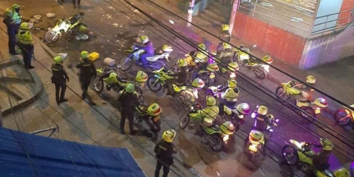 Balacera Norte Bogotá Disturbios Transporte ilegal Policía El Codito