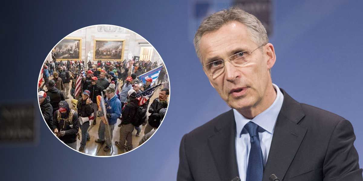 Jefe de OTAN denuncia ‘’escenas impactantes en Washington’’