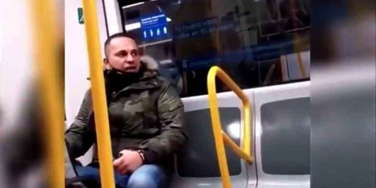 sudaca de mierda video ataque racista metro madrid españa