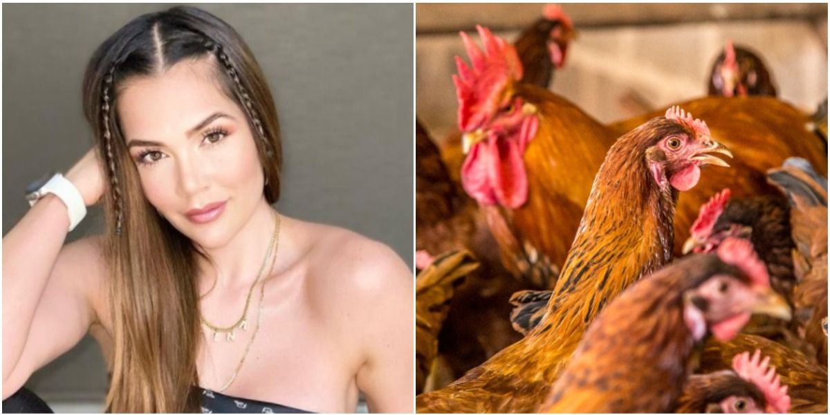 Lina Tejeiro sorprendió imitando a la perfección a una gallina