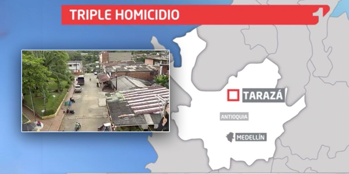 Tres muertos deja masacre en Tarazá, Bajo Cauca antioqueño