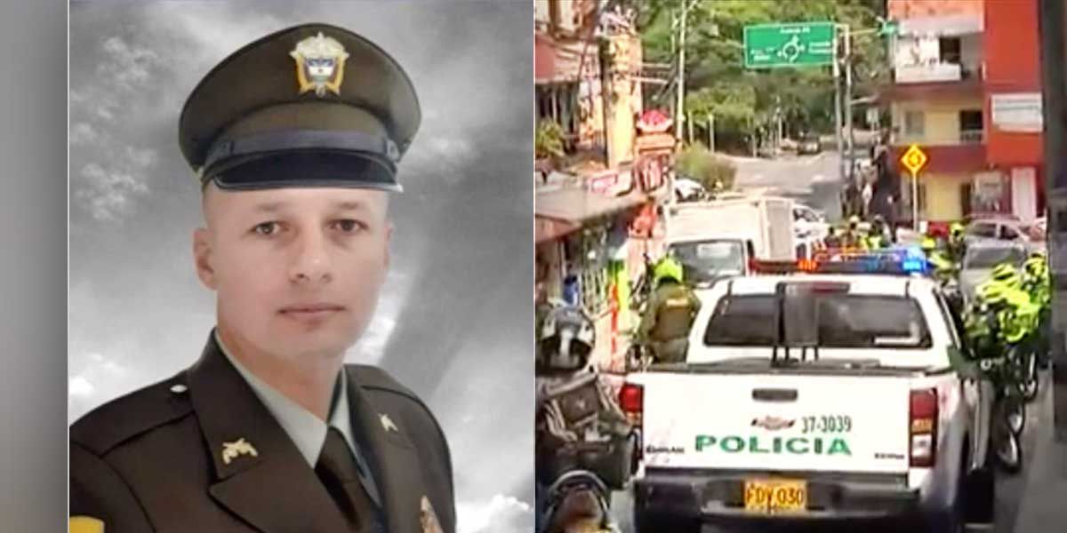 Asesinan policía atraco Medellín