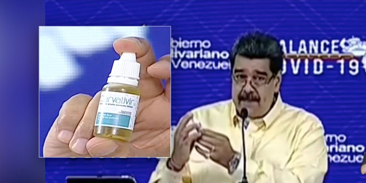 Video | Maduro presenta las gotas “milagrosas” que “neutralizan” el coronavirus