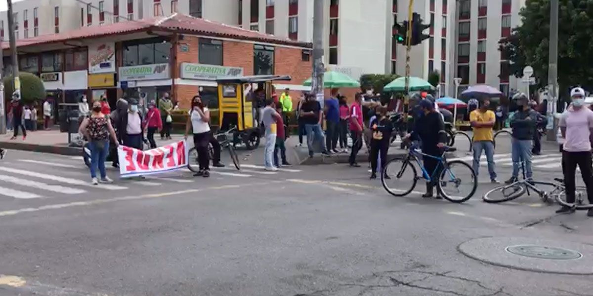 protestas comerciantes Suba cuarentena