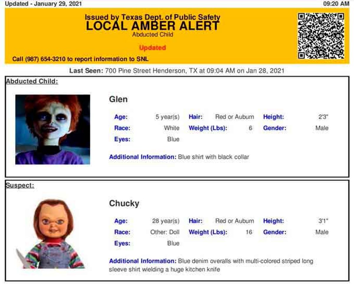 Autoridades en Texas alertan por una supuesta “aparición” del muñeco diabólico Chucky