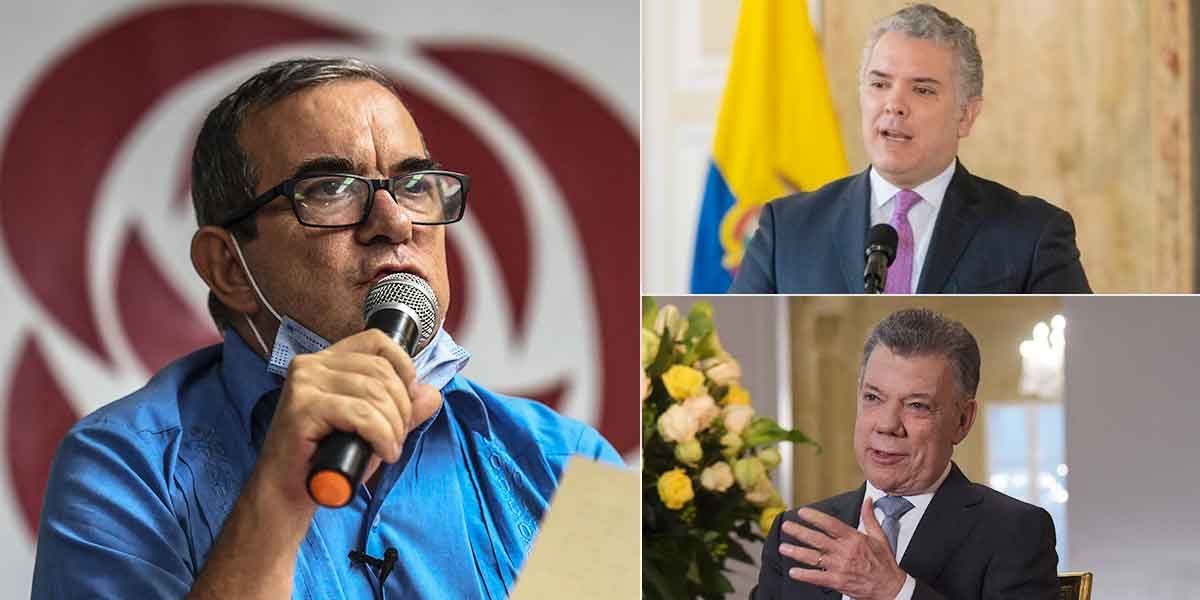 Timochenko pide reunión con Duque y Santos para salvar el acuerdo de paz