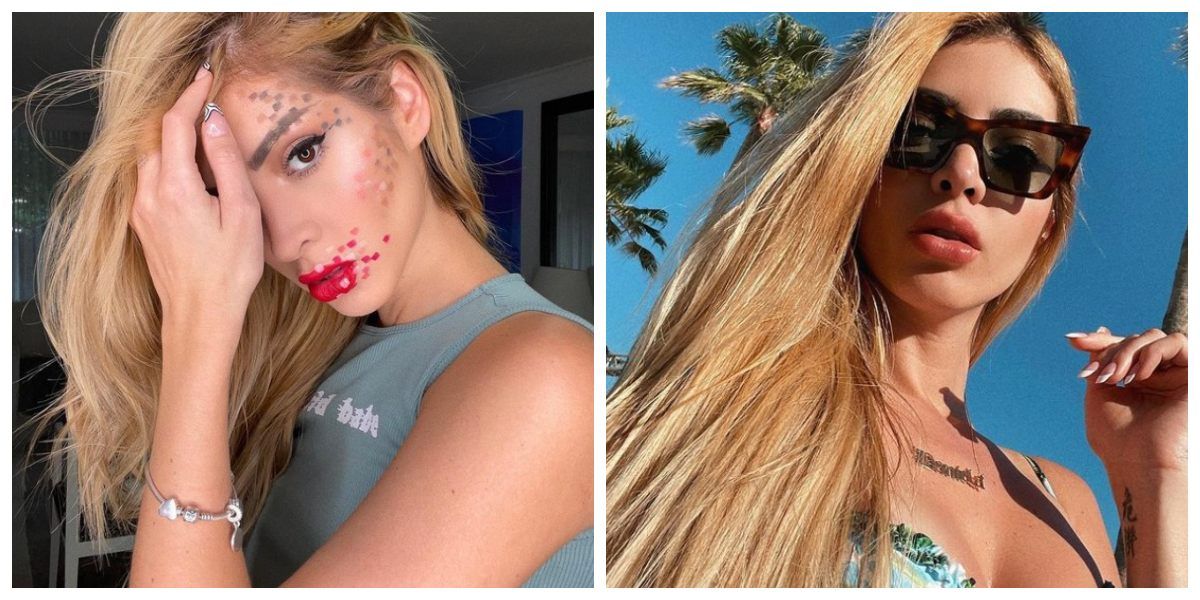 Dani Duke exceso de maquillaje en los labios