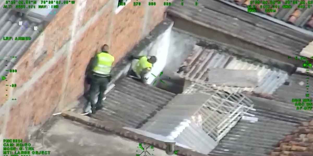(Video) Cinematográfica persecución por aire y tierra terminó en captura de tres ladrones en Cali