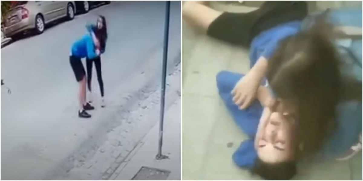 video mujer agrede a su novio hasta desmayarlo ahorcarlo cosquin cordoba argentina