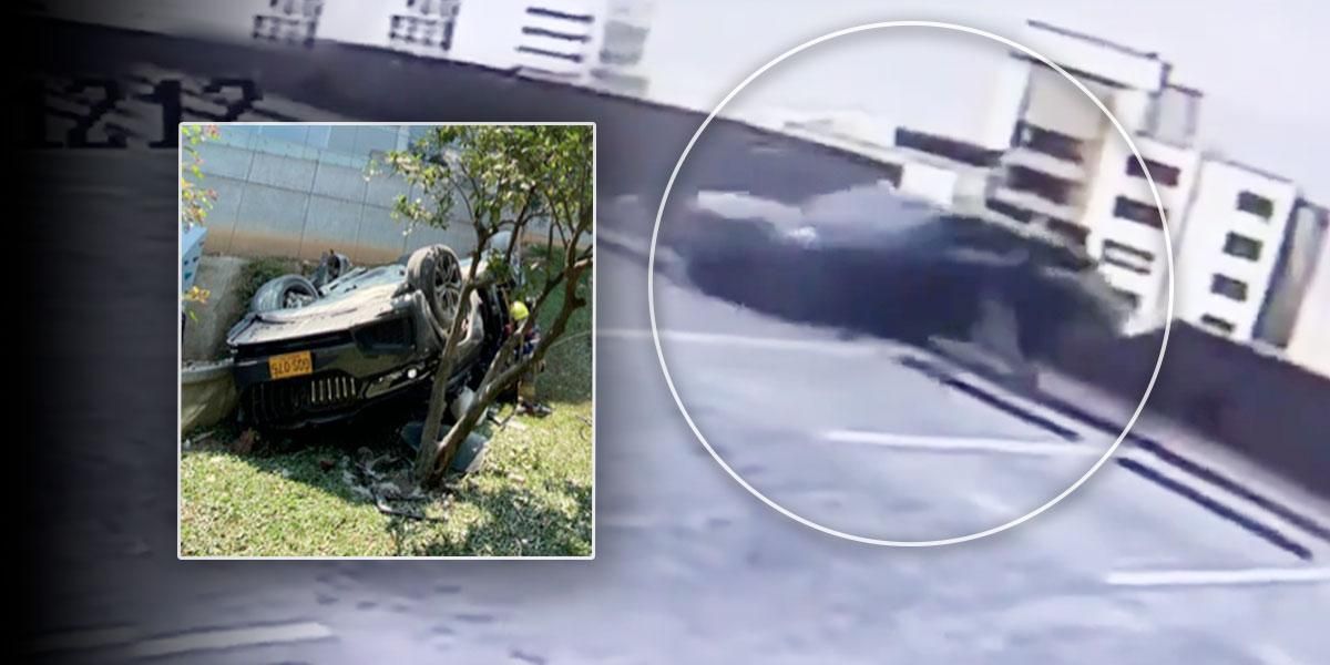 Nuevos hallazgos sobre carro que cayó al vacío desde un parqueadero en Medellín