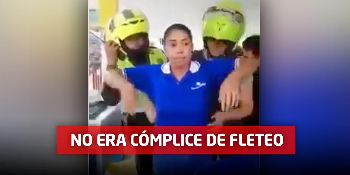 Policía aclara verdadera historia de video viral donde una mujer se levanta la blusa ante uniformados