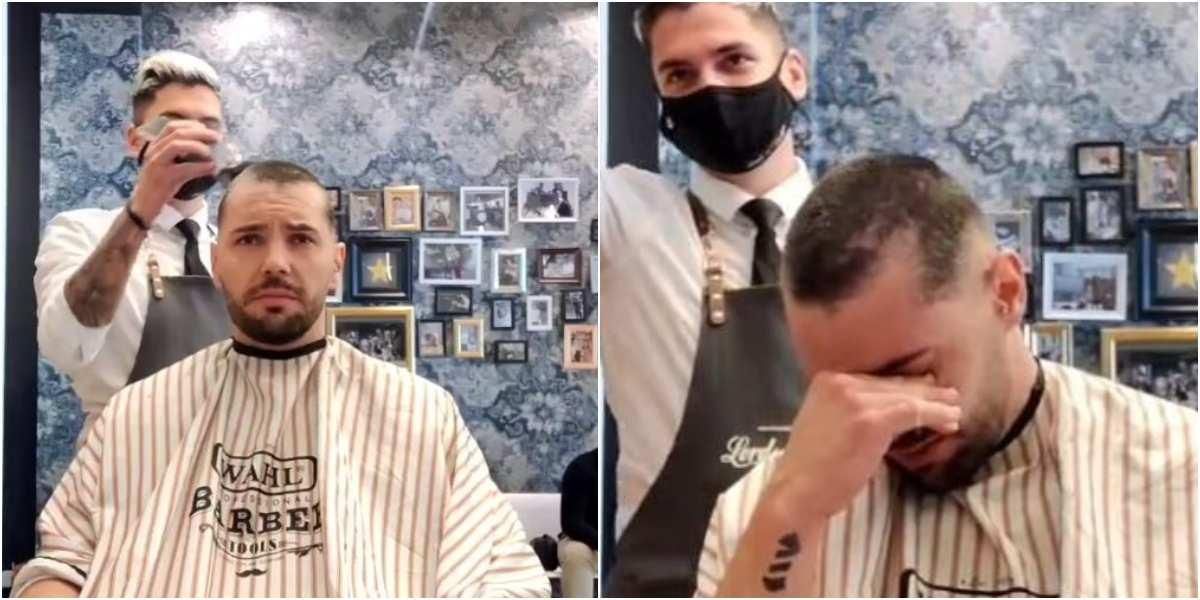 gesto peluquero joel ortega amigo neftali martin cancer tratamiento quimioterapias