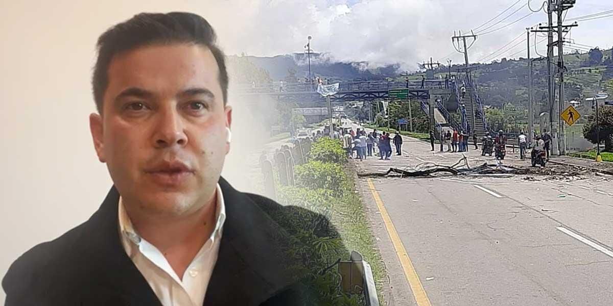 Gobernador de Cundinamarca hace un llamado a los manifestantes para que no bloqueen las vías del departamento