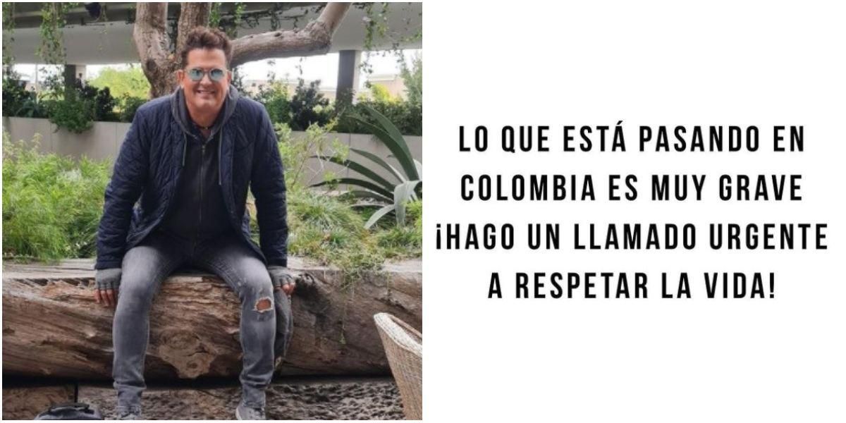 Carlos Vives se pronuncia sobre situación de Colombia