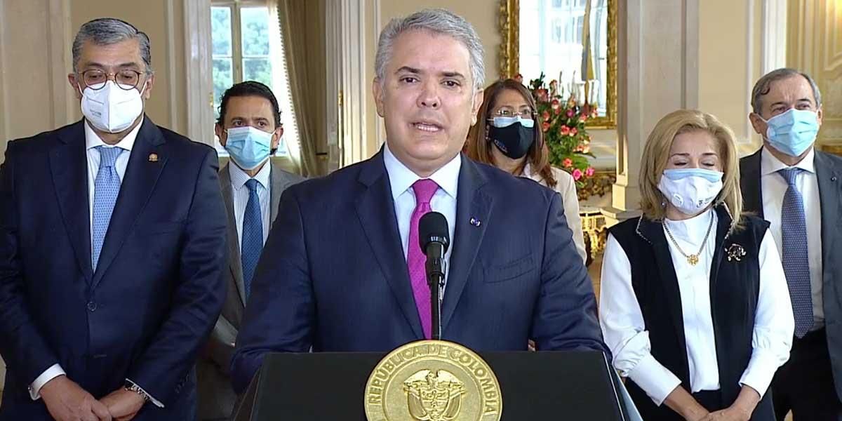“Colombia tiene que unirse y rechazar la violencia”: Duque tras encuentro con altas cortes