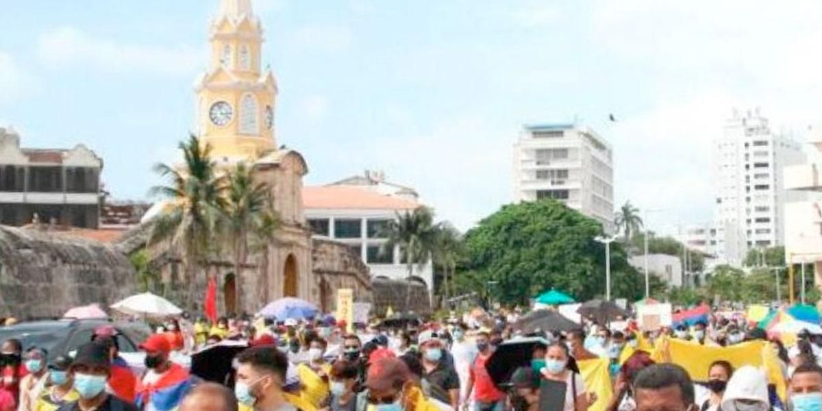 Cartagena: realizan plantón musical en apoyo a la jornada de paro que se vive en el país