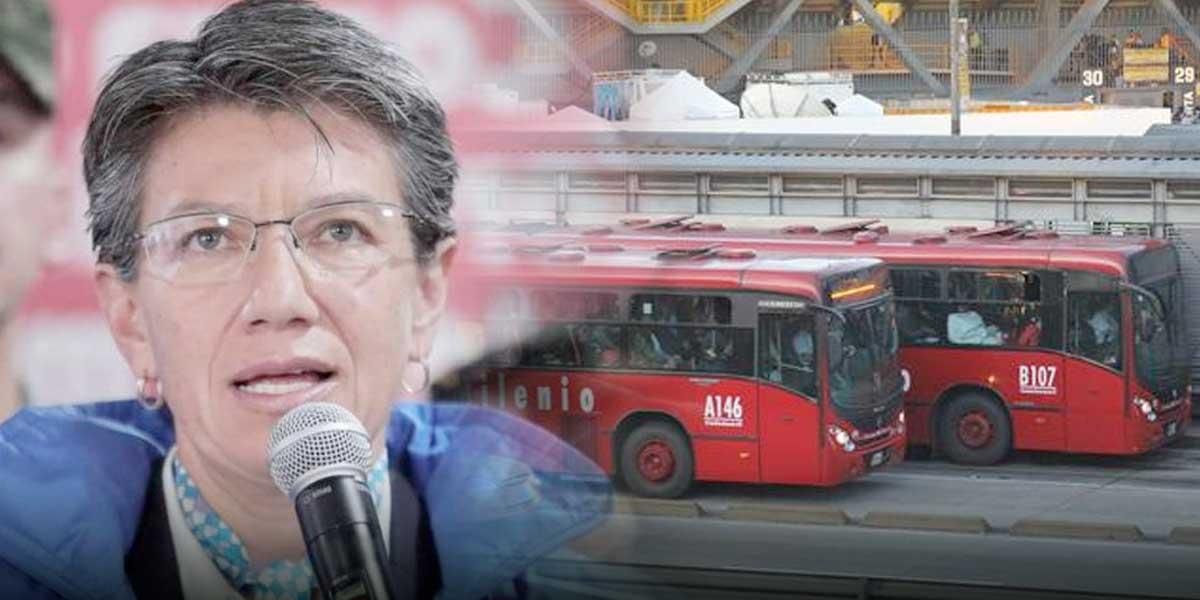 “A esta hora tenemos el sistema troncal TransMilenio casi paralizado por marchas”: alcaldesa de Bogotá