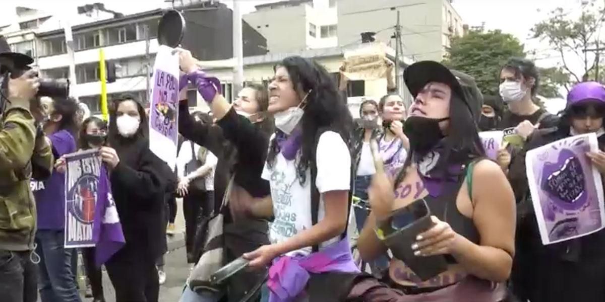 Protesta en Bogotá por presunto abuso a menor en Popayán