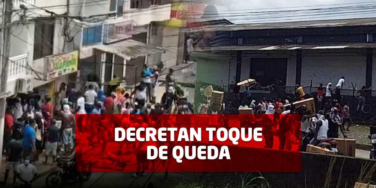 Caos en Buenaventura por graves disturbios y saqueos en zona del puerto