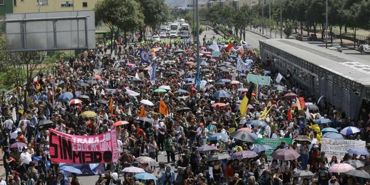 Nueva jornada de protestas en Bogotá y en capitales de departamentos
