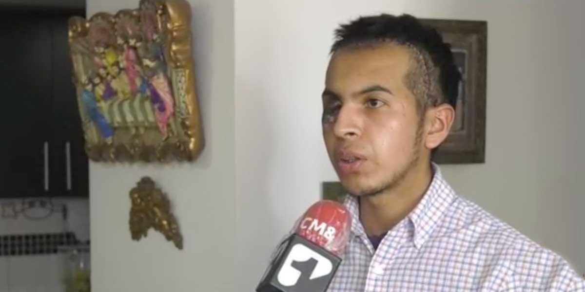 Habla joven que perdió un ojo durante las manifestaciones del paro nacional