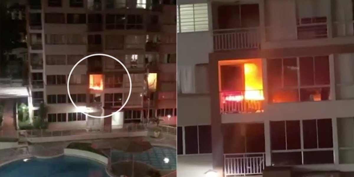 Menor de edad apuñaló a su mamá y le prendió fuego a su apartamento en Barranquilla