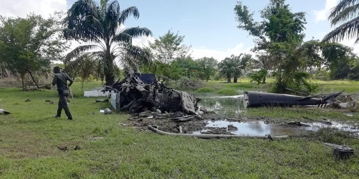 Cinco policías de Antinarcóticos mueren en accidente aéreo al sur de Bolívar