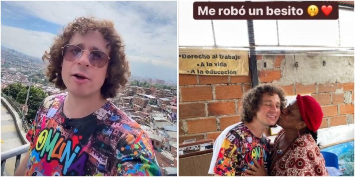 Luisito Comunica visitó la conocida comuna 13 de Medellín y quedó sorprendido