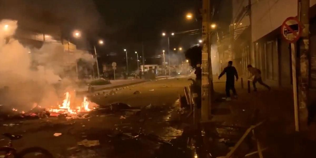 Una nueva jornada de paro nacional que termina con varios hechos de violencia en Bogotá
