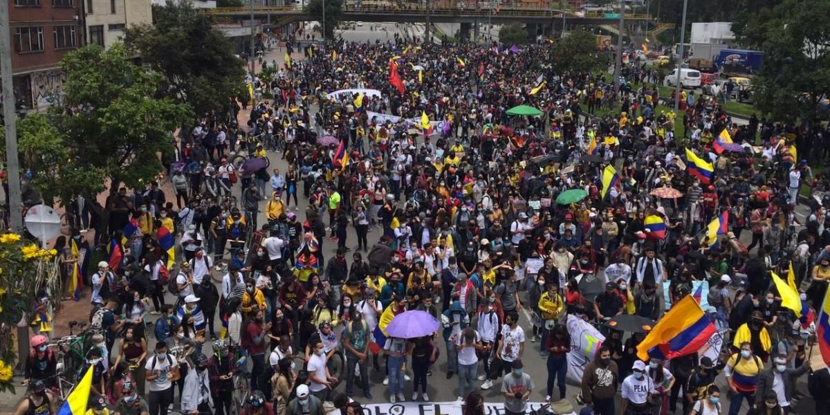 Desde horas de la mañana algunas manifestaciones se tomaron varios puntos en Bogotá