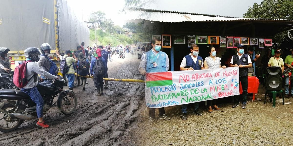 Comunidades indígenas anunciaron el despeje de la vía Panamericana en el Cauca