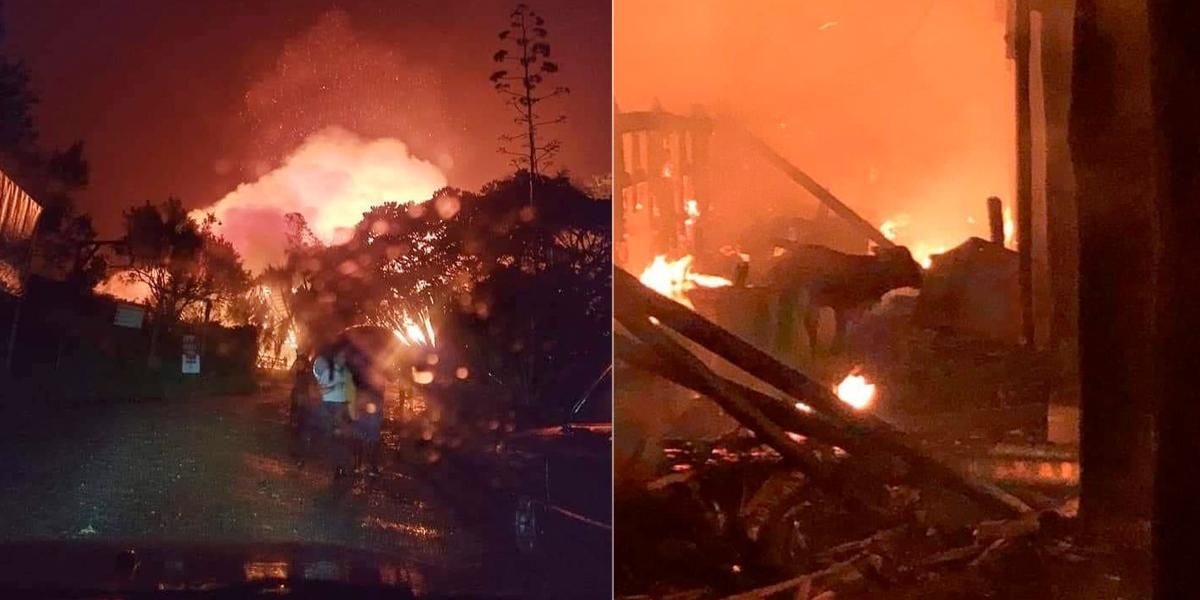 Un rayo provoca incendio y destruye la estación de ganadería del Parque Panaca