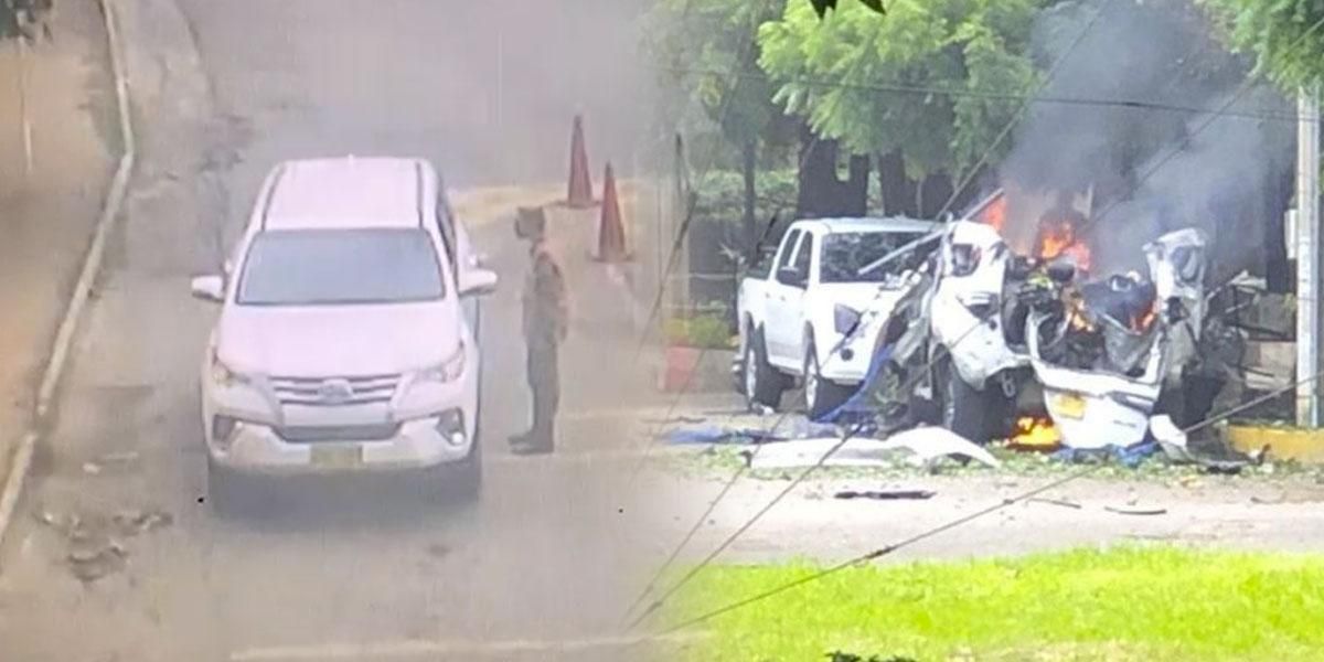 Revelan video del momento en que carro bomba es revisado e ingresa a batallón de Cúcuta
