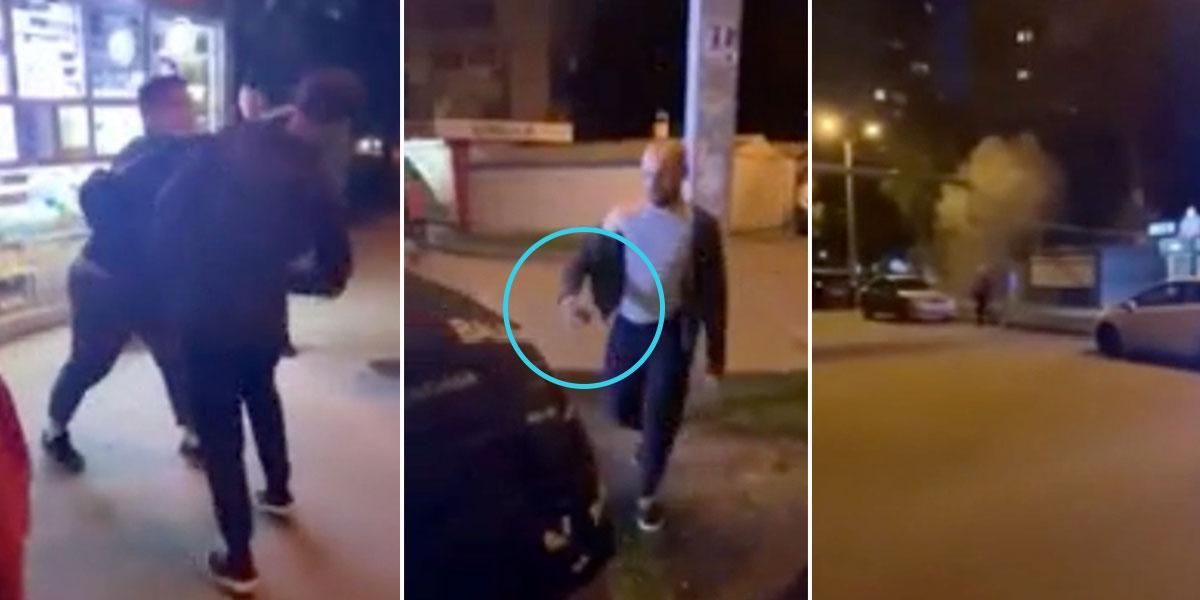 Video | Hombre hace explotar una granada durante una pelea callejera