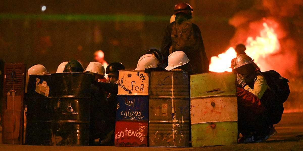 Cuatro heridos dejó nueva jornada de protestas en Bogotá