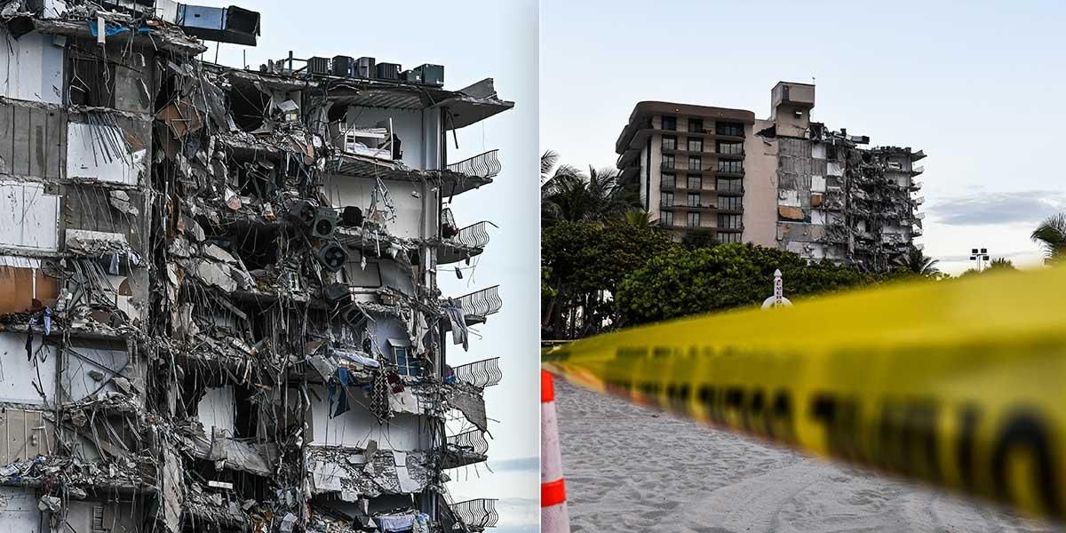 Colapsa un edificio residencial en Miami: un muerto y al menos 99 desaparecidos