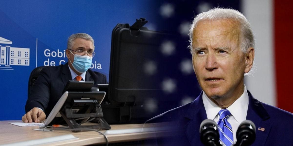 Biden defiende derechos de manifestantes y anuncia donación de vacunas en llamada con Duque
