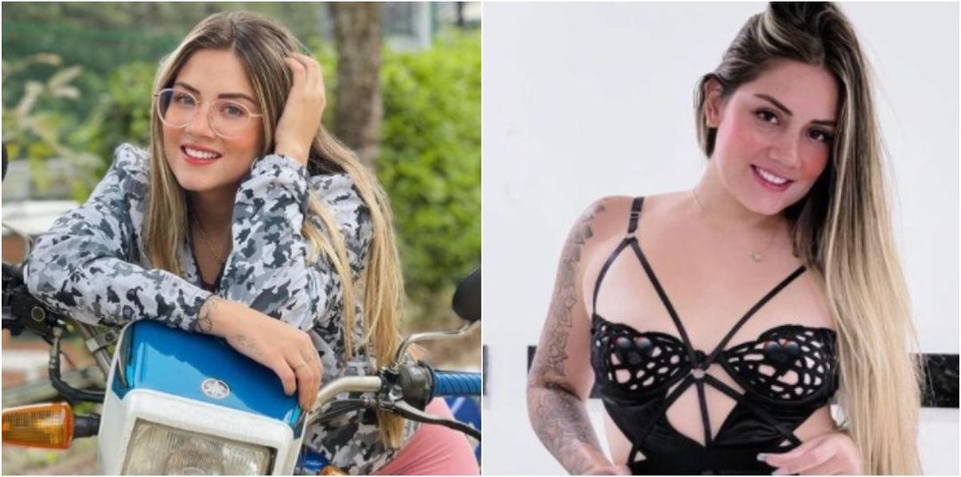Sara Blonde desnuda se tapó senos con dos piñas Canal 1