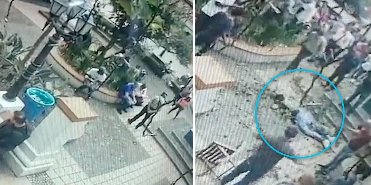 (Video) Hombre murió tras caer del quinto piso de un centro comercial en Rionegro, Antioquia