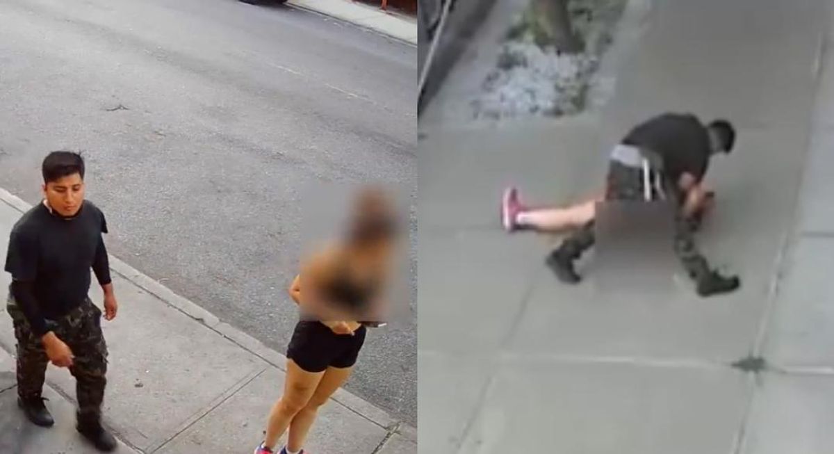 (Video) En plena calle, hombre agredió sexualmente a una mujer en Nueva York