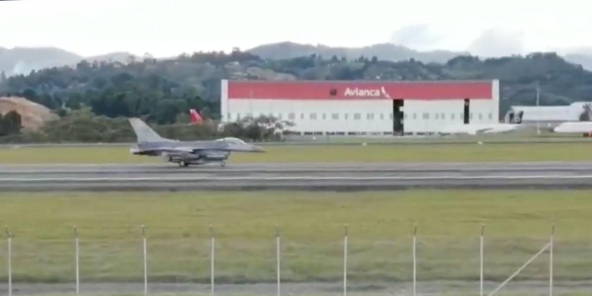 Aeronaves F16 de EE. UU. llegan a Colombia para el Ejercicio Relámpago VI