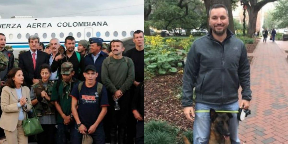 Marc Gonsalves, estadounidense, exrehén de las FARC, celebra el aniversario 13 de la Operación Jaque