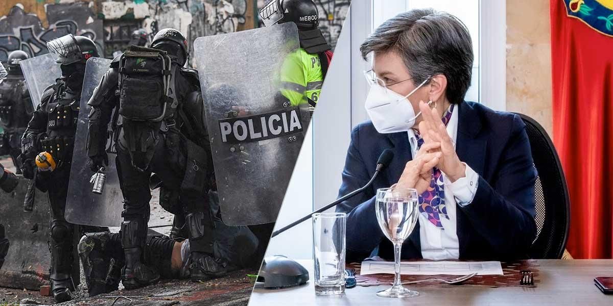 “Debe haber un proceso nacional de reparación a las víctimas de abuso policial”: Claudia López