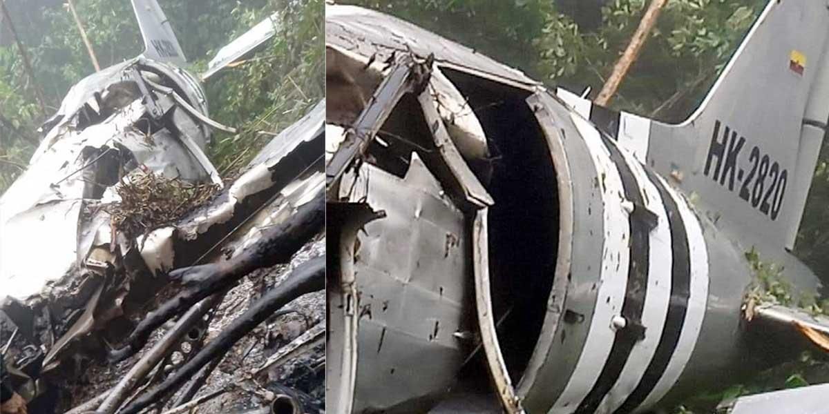 Hallan muertos a los tripulantes del avión accidentado cerca a Villavicencio