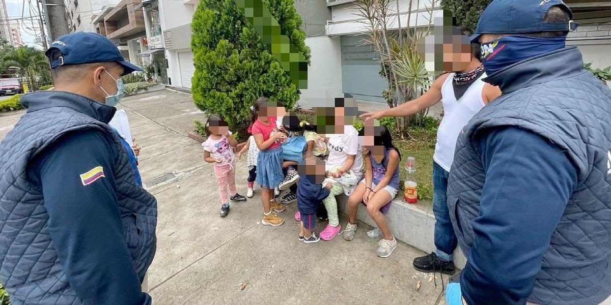 Sorprenden a una pareja que usaba siete hijos para la mendicidad en Bucaramanga
