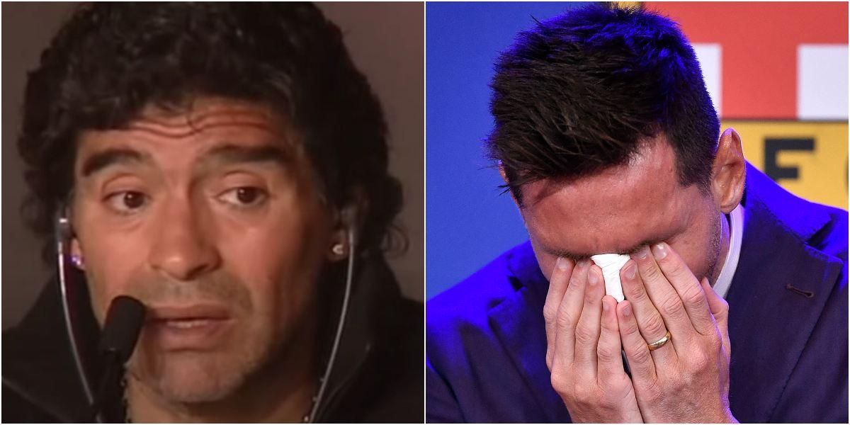 Maradona vaticinó cómo sería la salida de Messi del Barcelona video