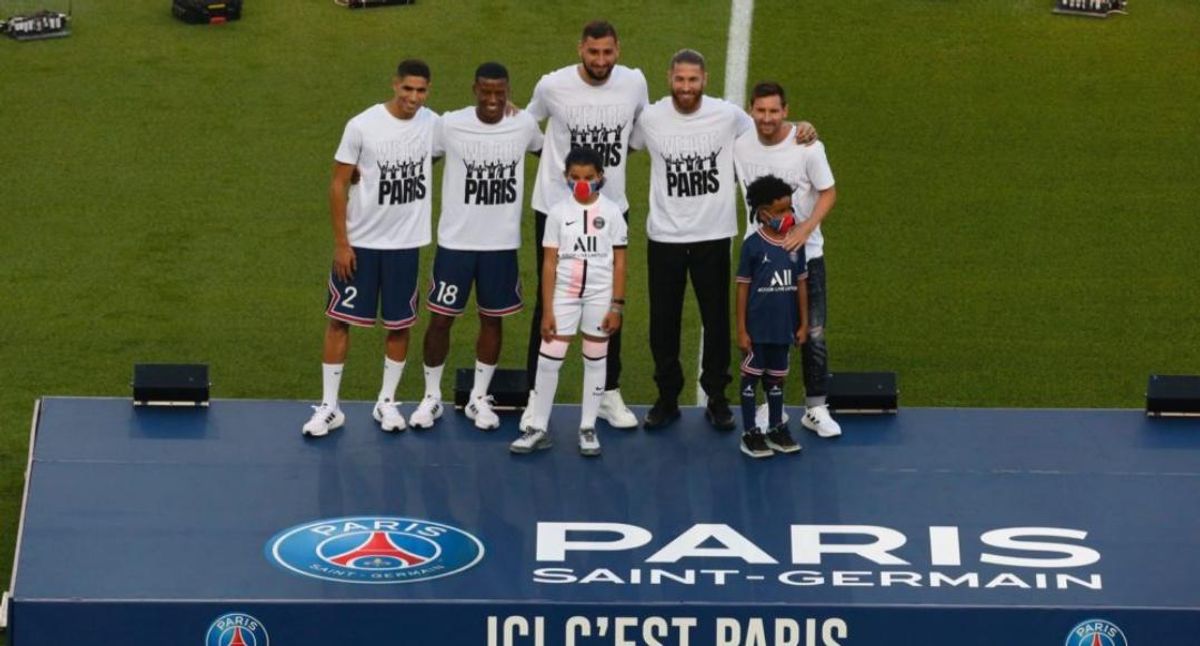 Messi, Ramos y demás fichajes parisinos presentados en Parque de los Príncipes