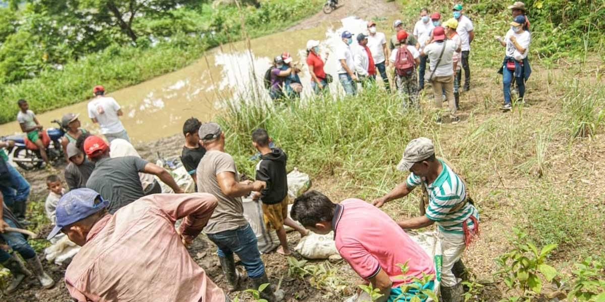 Alerta máxima en Guaranda, Sucre, por desbordamiento del río Cauca