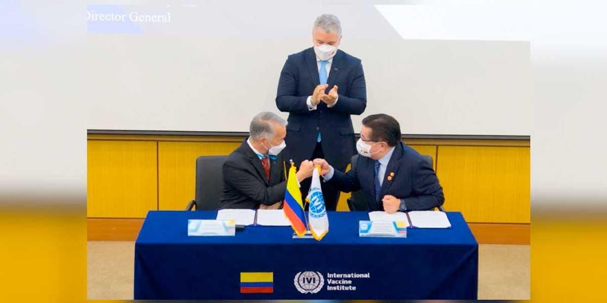 Duque oficializa adhesión de Colombia al Instituto Internacional de Vacunas de las Naciones Unidas