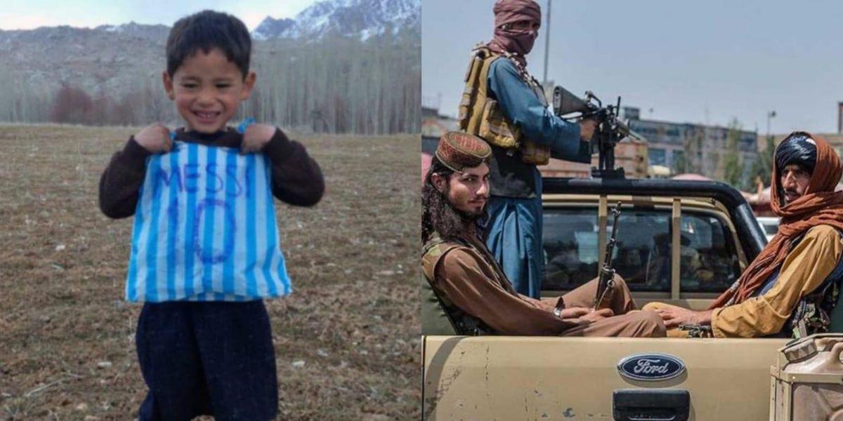 El niño afgano de la camiseta de plástico de Leo Messi envió angustioso mensaje por temor a los talibanes